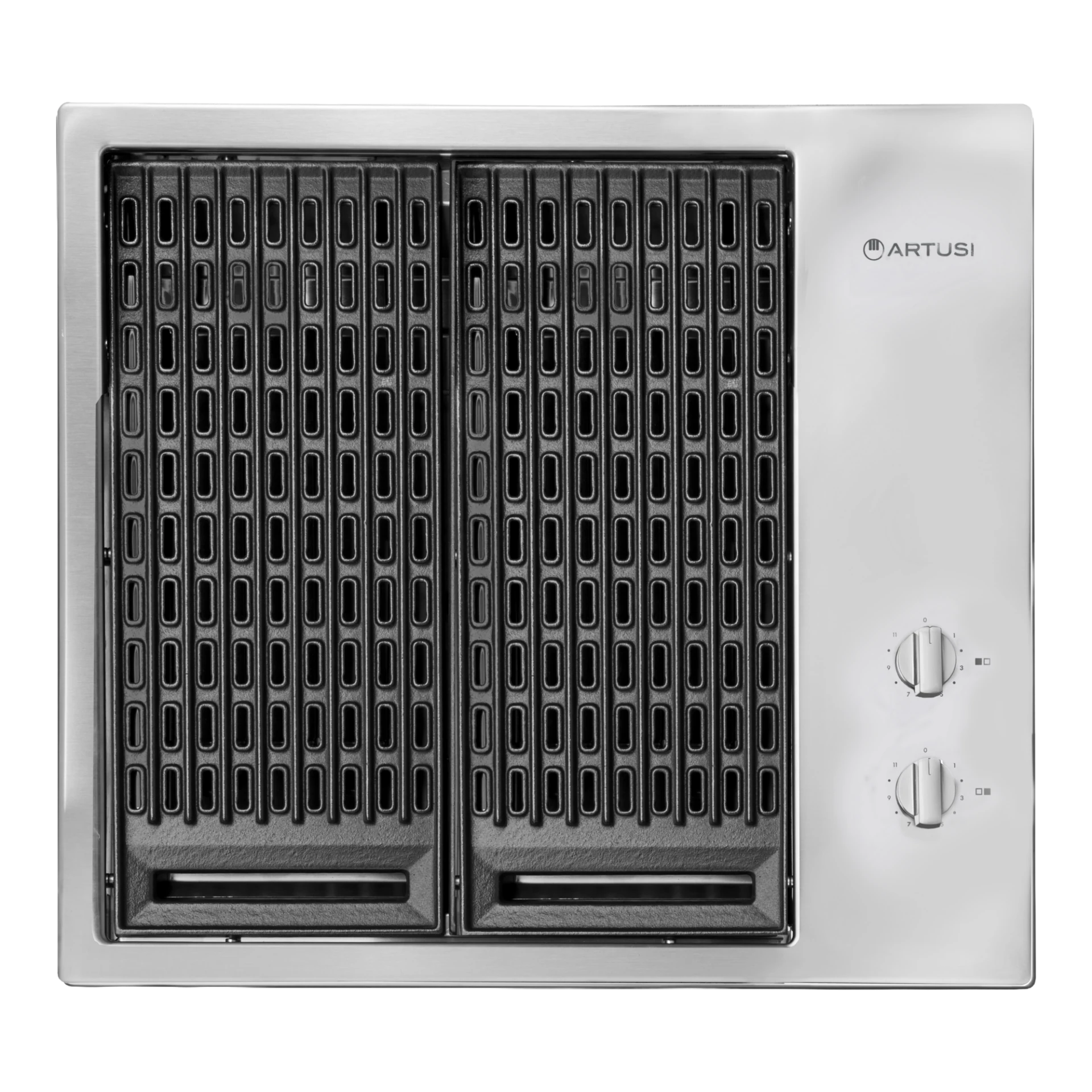 Artusi ABBQMEE3 stainless-steel 60 cm electric built-in BBQ.